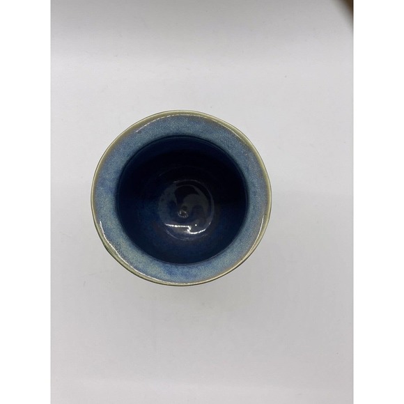 Origamikoi Studio Art Drip Pottery Vase. Approx 5.25” tall by 3.5” wide - Picture 6 of 9